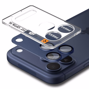 Spigen Optik Pro XL Kameran Linssilasi iPhone 17 Pro Max:lle - Laivastonsininen