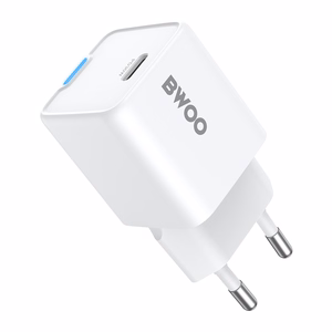 BWOO GaN PD wall charger 30W 1x USB-C port 1A white