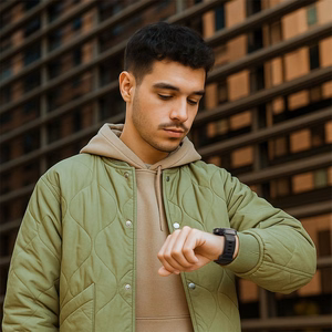 Spigen Rugged Armor Pro Strap for Samsung Galaxy Watch 8 44mm - Matte Black