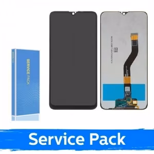 LCD-näyttö yhteensopiva Samsung A107 A10s musta (Service Pack / Aftermarket)(NF versio)