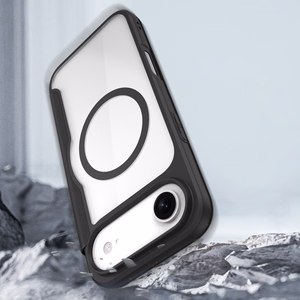 Dux Ducis Skin X Pro iPhone 17 Air Suojakuori Lompakolla, MagSafe-yhteensopiva - Musta