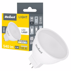 Rebel MR16 LED-lamppu, 6 W, 3000 K, 230 V