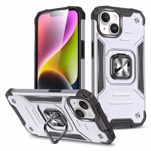Wozinsky Ring Armor iPhone 15 Plus Ring Armor Suojakuori - hopeinen