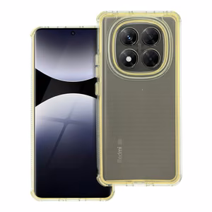 Suojakuori Xiaomi Redmi Note 14 PRO 5G / 14 PRO PLUS 5G:lle Matrix Clear keltainen