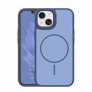 Frame Thin Mag case for iPhone 15 6,1" dark blue