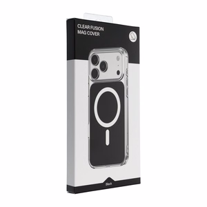 Case for iPhone 16 Clear Fusion Mag Cover compatible with MagSafe black