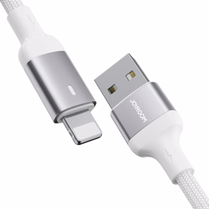 Joyroom Extraordinary Series A10 USB-A / Lightning 2.4A kaapeli 1.2 m - valkoinen