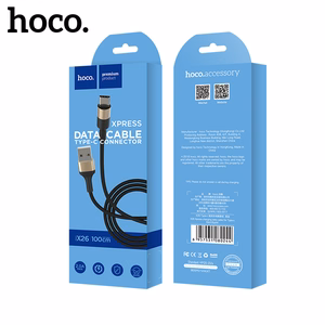 Hoco USB-A - USB-C -kaapeli 2A 1 m X26 musta-kultainen