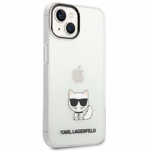 Karl Lagerfeld KLHCP14MCTTR iPhone 14 Plus 6.7 "kovakotelo selkeä / läpinäkyvä Choupette Body
