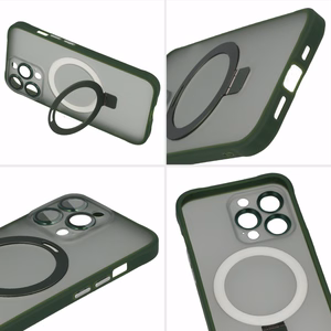 Tel Protect Magical Magsafe Stand Suojakuori iPhone 11 Pro:lle vihreä