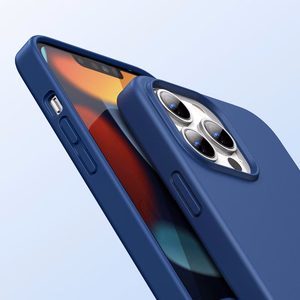 Ugreen Protective Silicone Case joustava silikoninen suojakuori iPhone 13 Pro:lle, sininen