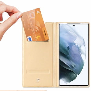 Dux Ducis Skin Pro Holster Cover for Samsung Galaxy S22 Ultra gold