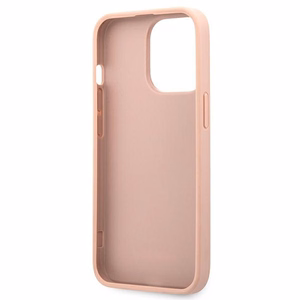 Guess GUHCP13XPSASBPI iPhone 13 Pro Max 6.7" vaaleanpunainen/vaaleanpunainen kovakotelo Saffiano Stripe