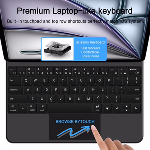 Tech-Protect Smartcase Magneettinen näppäimistolla iPad Pro 12.9 (2020/2021/2022) / 13 (2024/2025/2026):lle - musta