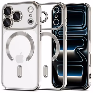 Tech-Protect MagFlex MagSafe Suojakuori iPhone 17 Pro -lle - läpinäkyvä hopeinen