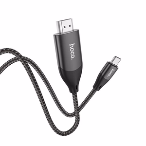 Hoco UA16 USB-C–HDMI -kaapeli 2,0 m harmaa