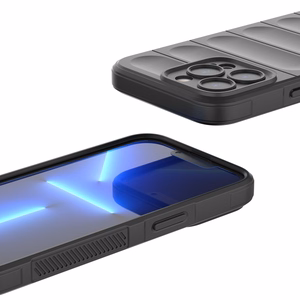 Magic Shield Kotelo iPhone 13 Pro joustava panssaroitu suojus musta