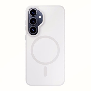 Samsung Galaxy S26+ – 3mk Smoke MagCase valkoinen puhelimen suojakuori