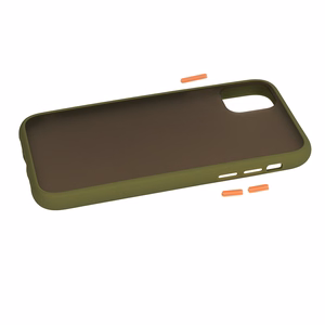 Vennus Color Button Bumper Samsung Galaxy S21 Ultra:lle oliivi