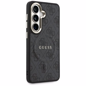 Guess suojakuori 4G Embossed Ring MagSafe Samsung Galaxy S26:lle musta