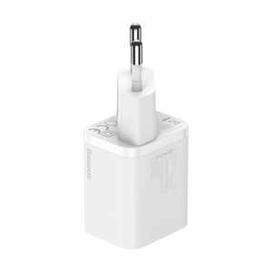 Baseus Super Si 20W USB-C laturi + USB-C - Lightning kaapeli 1m valkoinen TZCCSUP-B02