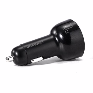 Joyroom 70W auton laturi 3 portilla: USB, 2 x USB C musta (JR-CL26)
