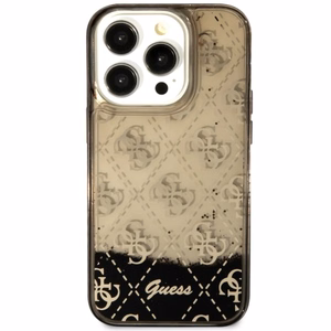Guess GUHCP14LLC4PSGK iPhone 14 Pro 6.1" musta/musta hardcase Liquid Glitter 4G Transculent