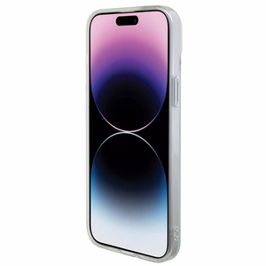 Guess IML Iridescent MagSafe Suojakuori iPhone 15 Pro:lle - turkoosi