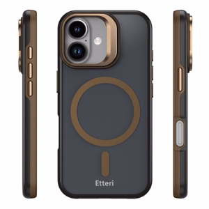 Etteri Morning Fog case for iPhone 16 6,1" brown