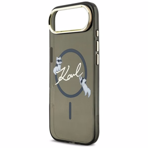 Karl Lagerfeld IML Choupettes Karl Script Logo MagSafe iPhone Air Case - Black