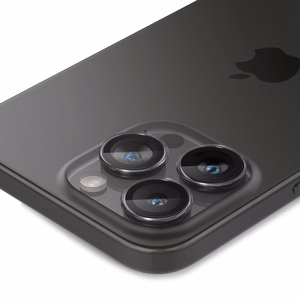 Spigen Glas.tR EZ Fit Optik Pro Camera Cover for iPhone 15 Pro / 15 Pro Max / 16 Pro / 16 Pro Max / 17 Pro / 17 Pro Max - 2 pcs.