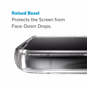 Speck Presidio Perfect-Clear case for Samsung Galaxy S23+, with Microban antimicrobial protection