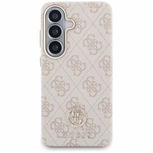 Guess suojakuori 4G Rhinestone Round Logo MagSafe Samsung Galaxy S26 Plus:lle pinkki