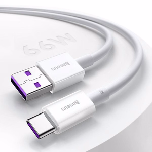 USB-kaapeli Baseus Superior USB - Type-C 66W 1,0m valkoinen CATYS-02