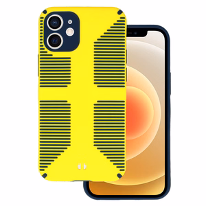 TEL PROTECT Grip Suojakuori iPhone 12 Mini:lle keltainen