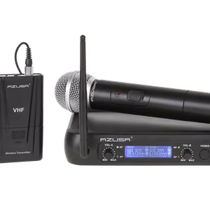 WR-358LD 2-kanavainen langaton VHF-mikrofonisarja, käsi- ja klipsimikrofoni