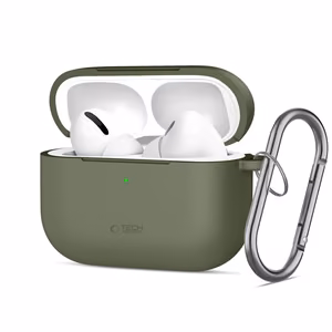 Tech-Protect Silikoninen Hook Suojakuori AirPods Pro:lle - Oliivi