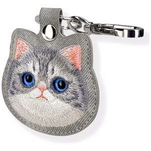 Nimmy Big Eyed Pet 2.0 Cat Tracker/Avaimenperan Suojakuori - harmaa