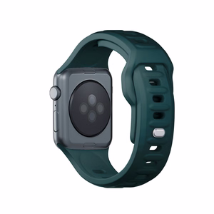 3mk-silikoniranneke Apple Watchille, 38/40/41/42 mm, Evergreen, pieni koko