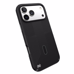 Speck Presidio2 Grip MagSafe with ClickLock suojakuori iPhone 17 Pro Max -laitteelle, Black / Slate Grey -värinen