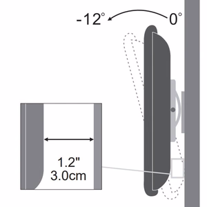 Techly ICA-LCD-900 76,2 cm (30") musta