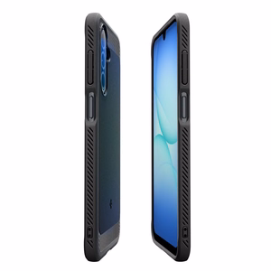 Spigen Rugged Armor Suojakuori Samsung Galaxy A17 4G / 5G:lle - Matta Musta