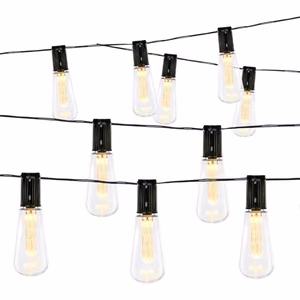 Grundig solar LED string lights, 10 bulbs, 3.35 m