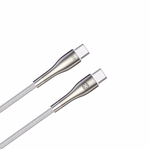 Forever Sleek Kaapeli USB-C - USB-C 1,0 m 60W valkoinen