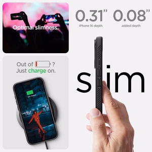 Spigen Rugged Armor Mag MagSafe Suojakuori iPhone 16 6,1 mattamusta