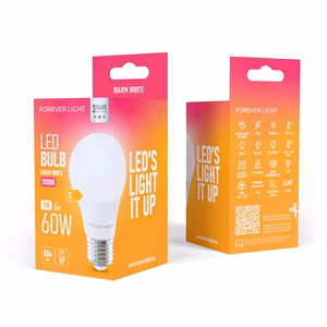 Forever Light LED-lamppu E27 A60 7W 806lm 3000K luokka E
