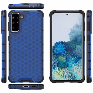 Honeycomb Asia panssari kansi TPU puskuri Samsung Galaxy S21+ 5G (S21 Plus 5G) sininen