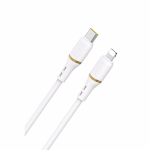 Dudao L25X USB-C–Lightning-kaapeli, 30 W, 1,0 m, valkoinen