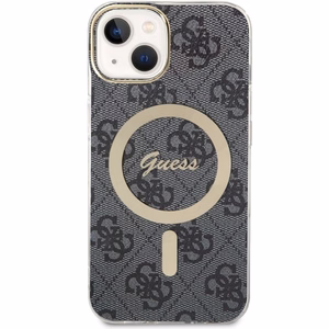 Guess 4G MagSafe suojakuori iPhone 14:lle - musta