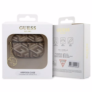 Guess GUAP2PGCE4CW Suojakuori AirPods Pro 2:lle - ruskea GCube Charm